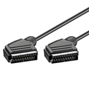 20 Pin SCART to SCART Lead Cable 1.5m - DVD/HDTV/AV/TV - 1