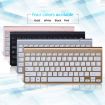 Mini Wireless Keyboard Mouse Set - Silver - 2