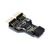9 Pin USB Header Female to 2 Male Board Adapter - 2