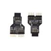 9 Pin USB Header Female to 2 Male Board Adapter - 3