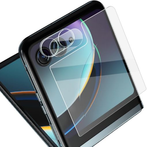 Imak Lens Film + Glass Rear Screen Sticker for Motorola Moto Razr 40 Ultra - 1