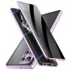 Samsung Galaxy S24 Ultra 5G Privacy Full Cover Magnetic Metal Tempered Glass Phone Case - 1