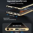 Samsung Galaxy S24 Ultra 5G Privacy Full Cover Magnetic Metal Tempered Glass Phone Case - 3