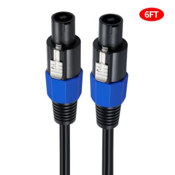 JUNSUNMAY Speakon Male to Male Speaker Adapter Cable - 6FT - 1
