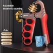 Adjustable Hand Grip Strengthener Arm Muscle Exerciser - Mechanical Counter Gray - 3