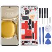 LCD Screen For Huawei P50 Pro Digitizer Assembly with Frame Silver - 1