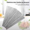 10pcs Stainless Steel Skewers for Lamb Kebab BBQ - 2