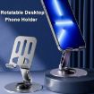 360-Degree Rotating Mobile Phone Holder Stand (Grey) - 2
