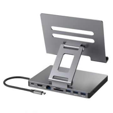 Blueendless 4K/60Hz Type-C Docking Station Bracket, 9-in-1 - 1