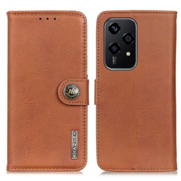 For Honor 200 Lite Leather Phone Case - Brown - 1