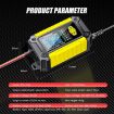 FOXSUR 12V Lithium Battery Charger with Battery Detection EU Plug - 3