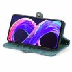 Green Geometric Zipper Wallet Leather Case for Realme 8/8 Pro - 4