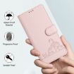 Oukitel C51 Cat Rat Embossed Pattern RFID Leather Phone Case (Pink) - 6