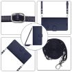 Oukitel C51 Cat Rat Embossed Pattern RFID Leather Phone Case Blue - 2