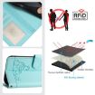 Ulefone Note 14 Cat Rat Embossed Pattern RFID Leather Phone Case - Mint Green - 5