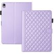 iPad 10th Gen 10.9 2022 Purple Leather Smart Tablet Case - 1