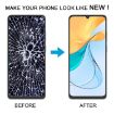 ZTE Blade V50 Vita 8550 LCD Screen Digitizer Full Assembly with Frame - Black - 6