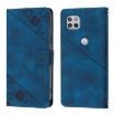 Motorola One 5G Ace/Moto G 5G 2020 Blue Leather Phone Case - 2