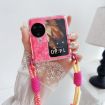 OPPO Find N3 Flip Phone Case with Rainbow Bracelet - Pink Green - 3