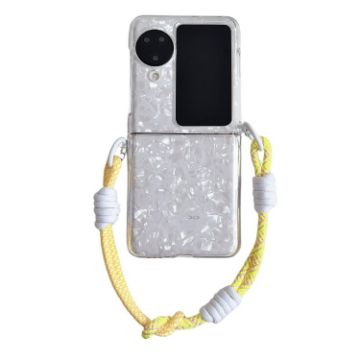 OPPO Find N3 Flip Phone Case with Rainbow Bracelet - White - 1