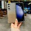 Samsung Galaxy Z Fold6 Electroplating Frame Glitter Paper Phone Case - 5