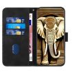 Samsung Galaxy Xcover 4/4s Elephant Head Leather Case - Black - 3