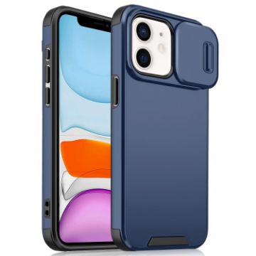 iPhone 11 Sliding Camshield TPU + PC Phone Case Blue - 1