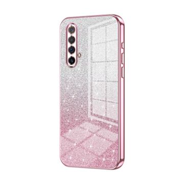 Realme X50/X50m 5G Pink Glitter Powder Electroplated Phone Case - 1