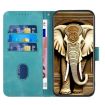 Samsung Galaxy A20e/A10e Elephant Head Embossed Phone Leather Case - Light Blue - 3