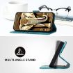 Samsung Galaxy A20e/A10e Elephant Head Embossed Phone Leather Case - Light Blue - 4