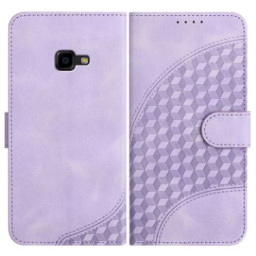 Samsung Galaxy Xcover 4/4s Elephant Head Embossed Leather Case - Light Purple - 1