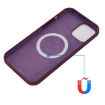 iPhone 15 Pro Max Shockproof Silicone Magsafe Phone Case - Plum Color - 4