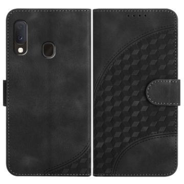 Samsung Galaxy A20e/A10e Elephant Head Embossed Leather Case - Black - 1