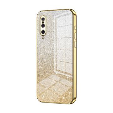 Xiaomi Mi 9 Glitter Powder Electroplated Phone Case - Gold - 1