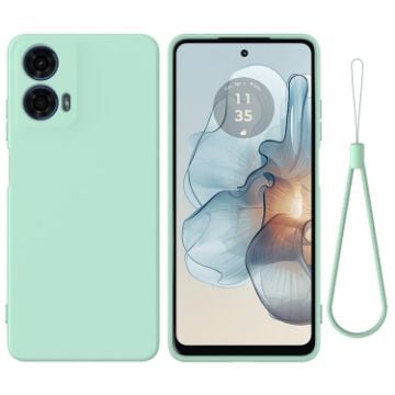 Green Liquid Silicone Shockproof Phone Case for Motorola Moto G24 Power - 1