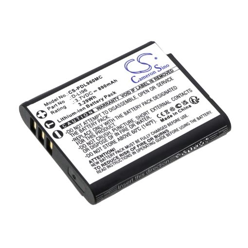 Pentax WG-1000 Battery D-LI96 Replacement - 1
