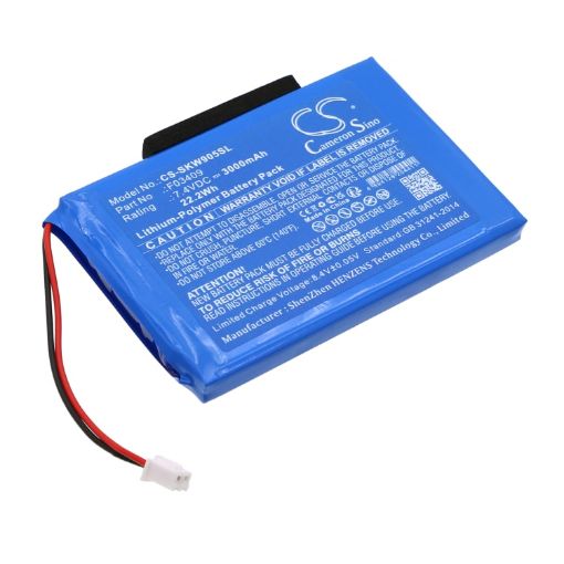 Battery for Satlink WS-7005 WS-7000 WS-6979 WS-6969 WS-6966 WS-6960 - 1