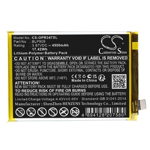 Realme RMX3474 9 5G 2022 Battery BLP909 Replacement - 1
