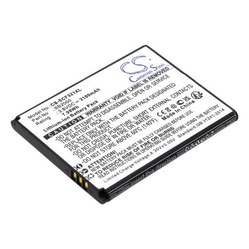 Battery for Schok Flip SC3218T/SC3218B (p/n SB2000) - 1