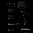 bbdd Alloy Car Hooks Seat Back Hangers - Black - 6
