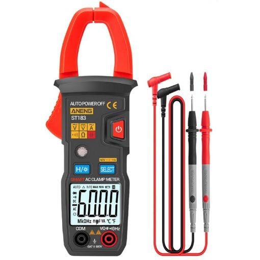 ANENG Digital Backlit Clamp-On Multimeter ST183 6000-counts - 1