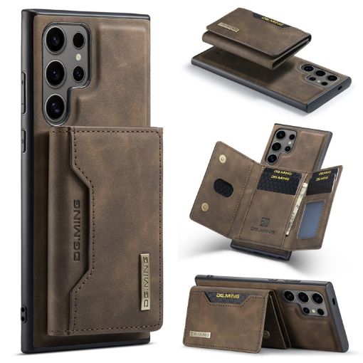 Samsung Galaxy S24 Ultra 5G DG.MING M2 Series 3-Fold Multi Card Bag + Magnetic Phone Case - 1
