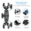 PULUZ Motorcycle Dualheads Crab Clamp Action Camera Handlebar Fixed Mount - 5