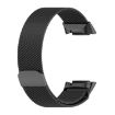 Black Milan Magnetic Metal Steel Mesh Band for Fitbit Charge 6 - 3