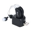 Rechargeable Hearing Aids for Seniors with Charging Base - Black - 1