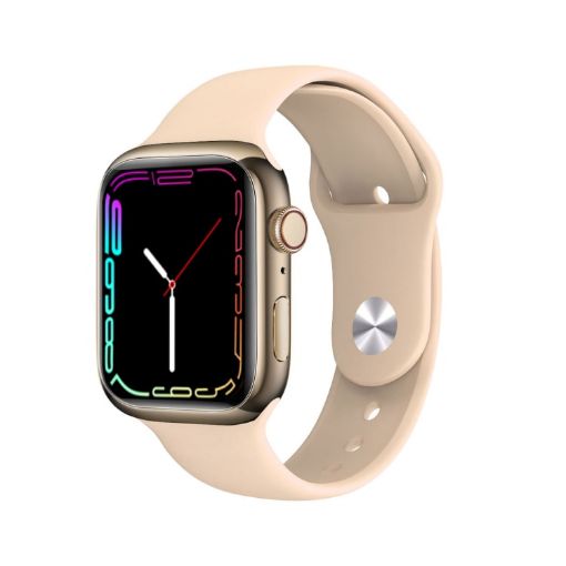 U8 Pro Smart Watch - Heart Rate & Blood Pressure Monitoring (Gold) - 1