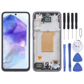 Samsung Galaxy A35 SM-A356B OLED LCD Screen Digitizer Assembly with Frame - 1
