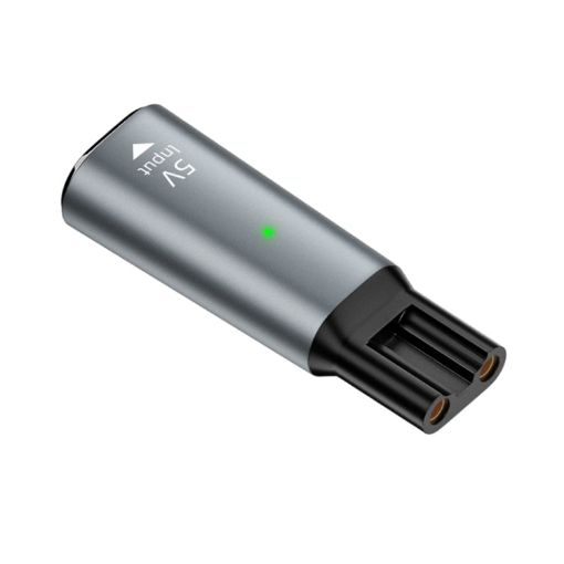 Philips Shaver/Clipper Charging Adapter - Type-C to 5V Oval (Grey) - 1
