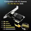 WAVLINK NWP003 5Gbps RJ45 Ethernet Adapter - PCIe Network Card - 4