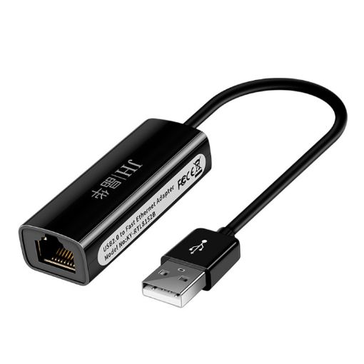 JINGHUA Z310 USB2.0 To RJ45 100Mbps Network Card - Black - 1
